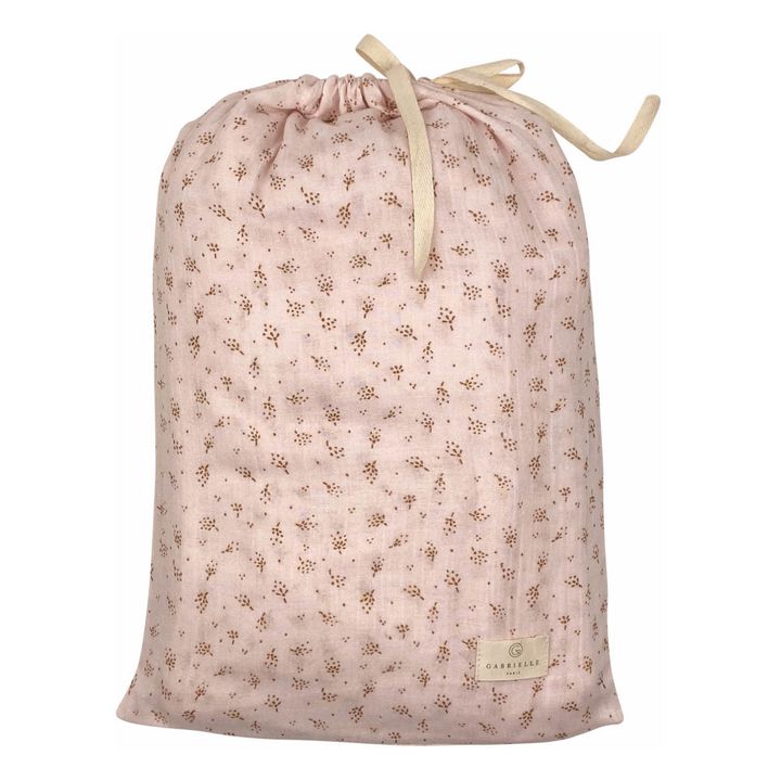 Parure de lit en coton bio Rose poudré- Image produit n°1