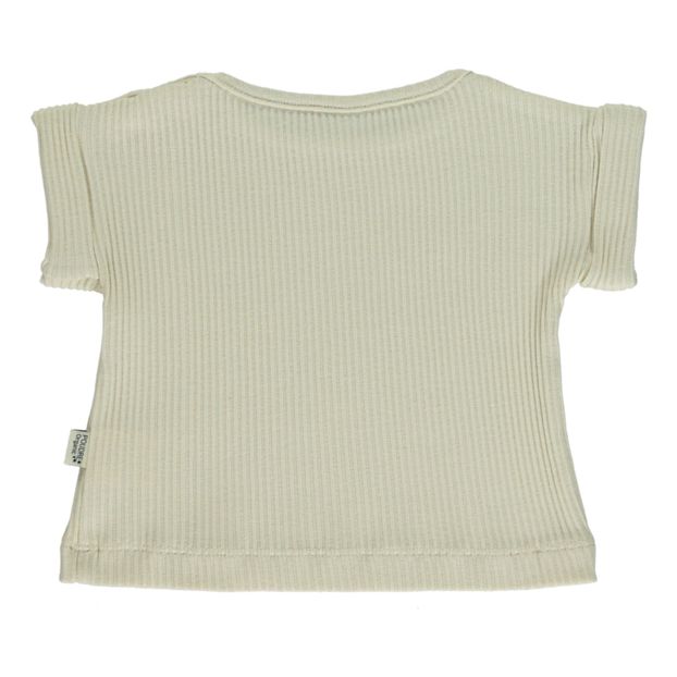 Starflower Ribbed Organic Cotton T-shirt -product