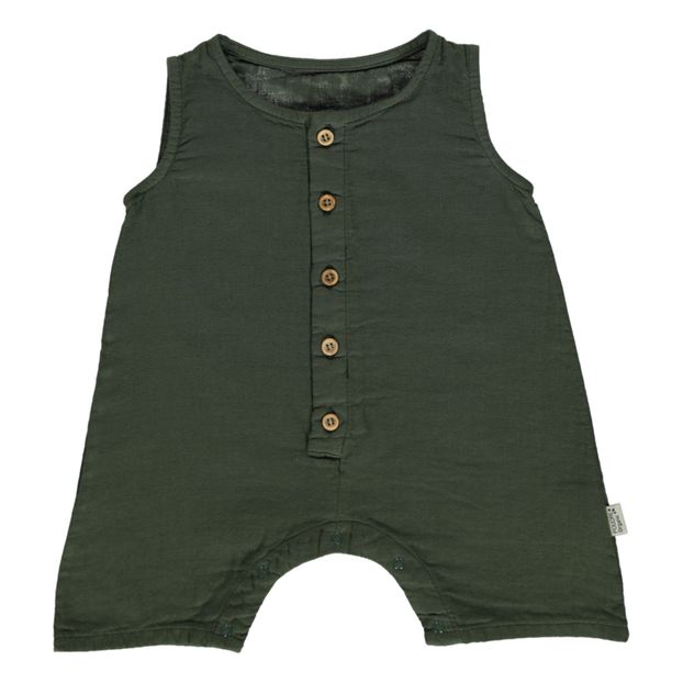 Combishort Double Gaze de Coton Bio Poivre-product