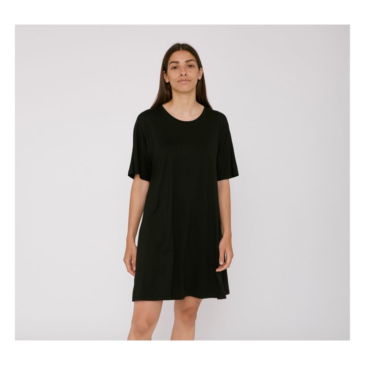 Vestido Camiseta Tencel Lite Negro- Imagen del producto n°1