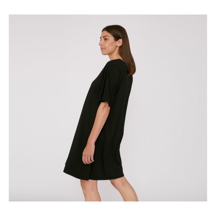 Vestido Camiseta Tencel Lite Negro- Imagen del producto n°2