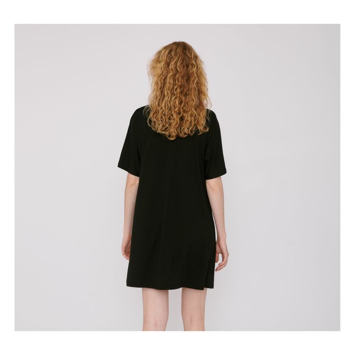 Vestido Camiseta Tencel Lite Negro- Imagen del producto n°3