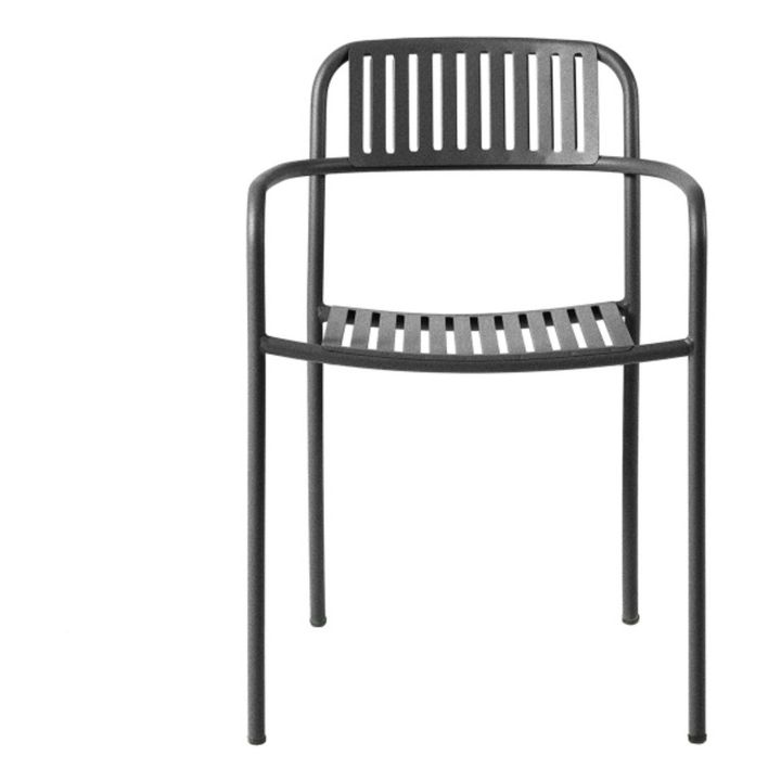 Patio Stainless Steel Outdoor Chair | Gris graphite- Product image n°0