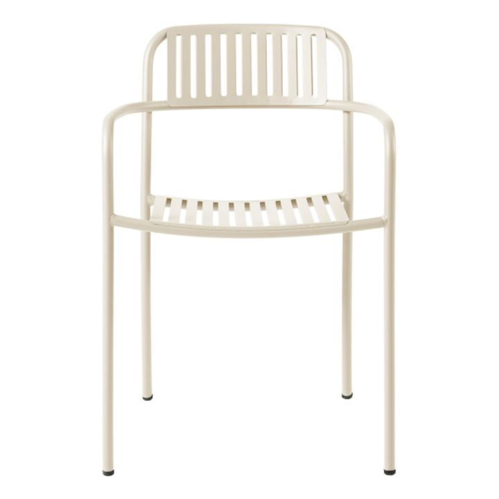 Patio Stainless Steel Outdoor Chair | Ivory- Product image n°0