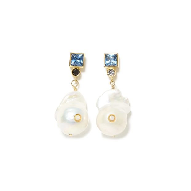 Boucles d'Oreilles Baroque Pearl Bling-product