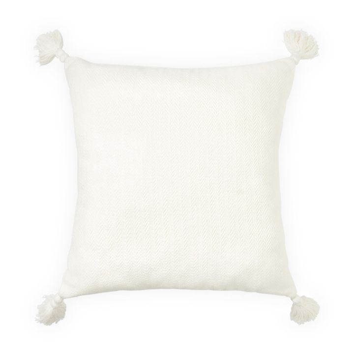 Coussin chevrons | Blanc cassé- Image produit n°0