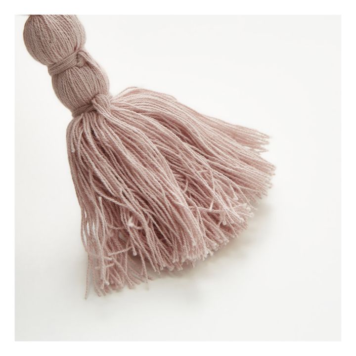 Cojín con pompones | Rosa Polvo- Imagen del producto n°2