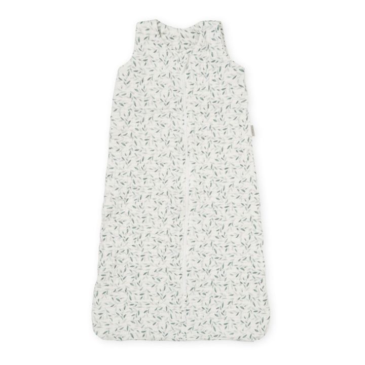 Green Leaves Organic Cotton Muslin Lightweight Baby Sleeping Bag Sage- Product image n°0