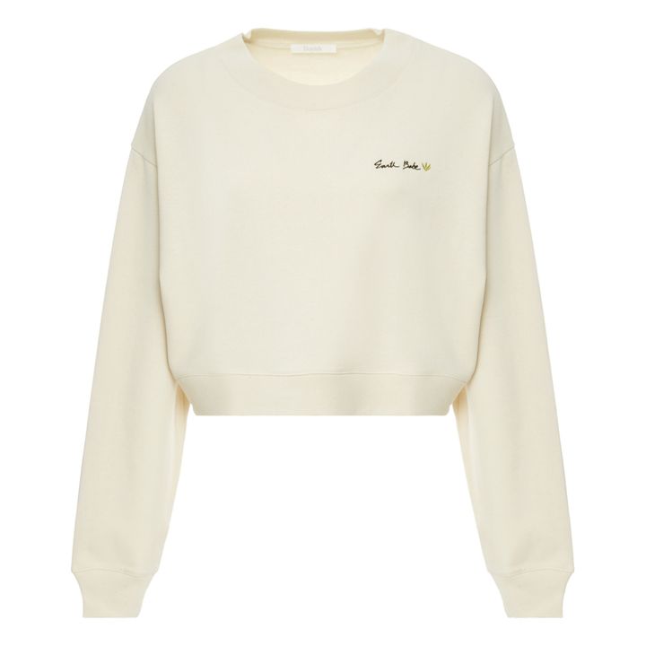 Joni Vintage Cropped Jumper Ecru- Product image n°0