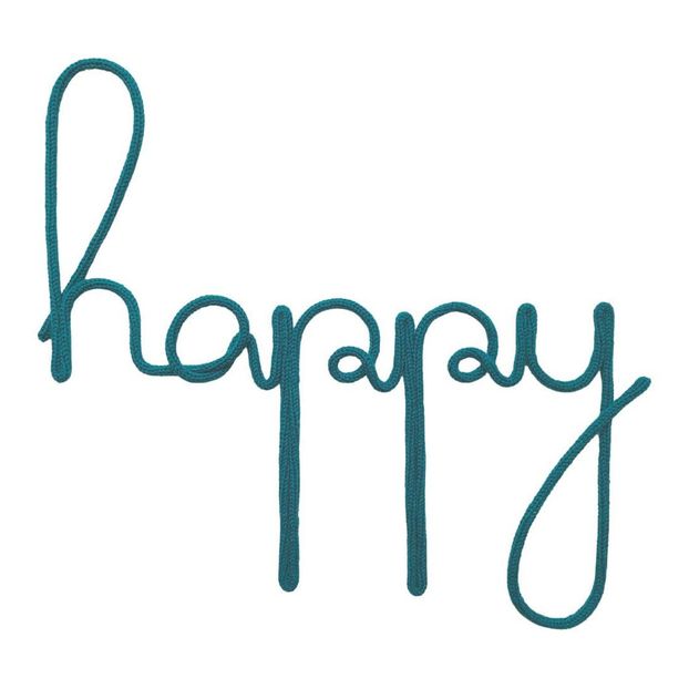 Décoration murale en tricotin - Happy-product