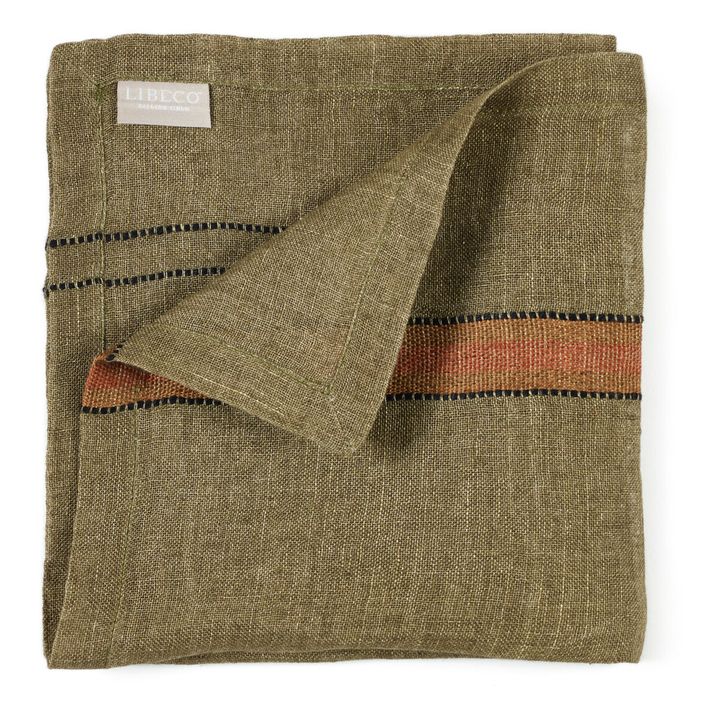 Serviette de table Marie | Vert kaki- Image produit n°0