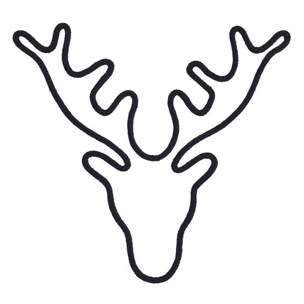 Décoration murale en tricotin - Cerf-product