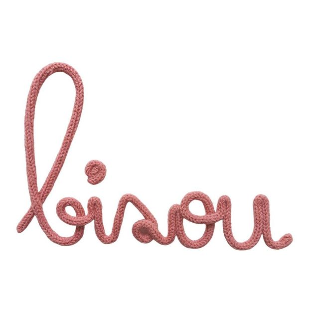 Décoration murale en tricotin - Bisous-product