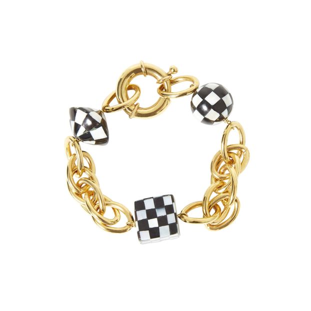 Bracelet en Plaqué Or 24 ct Damiers-product