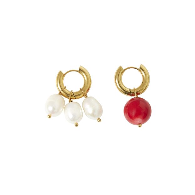 Boucles d'Oreilles Dépareillées Perles-product