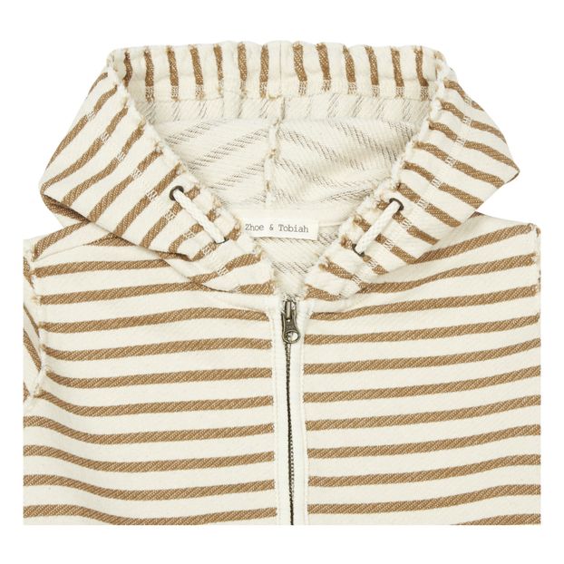 Sweat Zippé Capuche Rayé-product