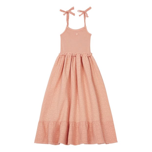 Organic Cotton Swiss Embroidered Midi Dress-product