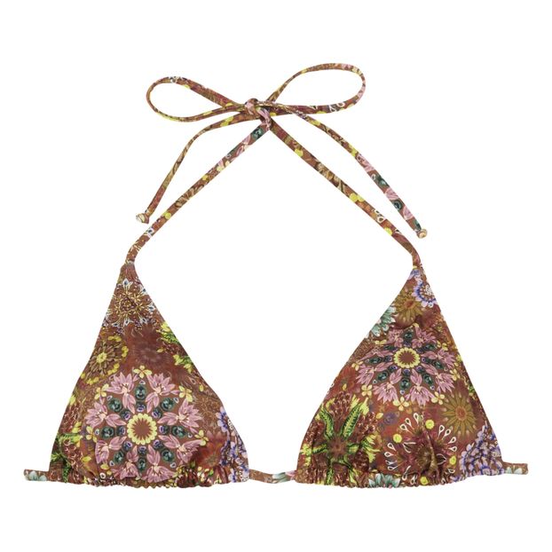 Marine Floral Bikini Top -product