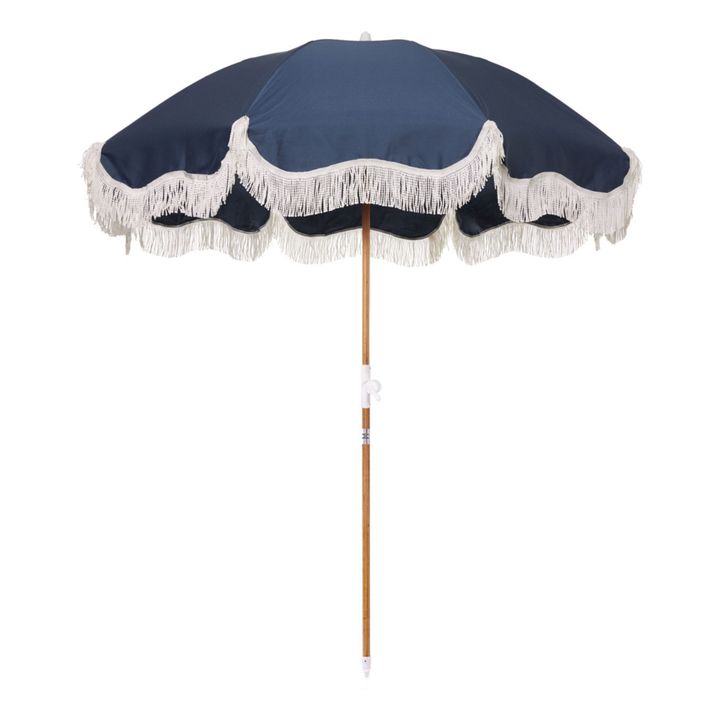 Parasol frangé Holiday | Bleu- Image produit n°0