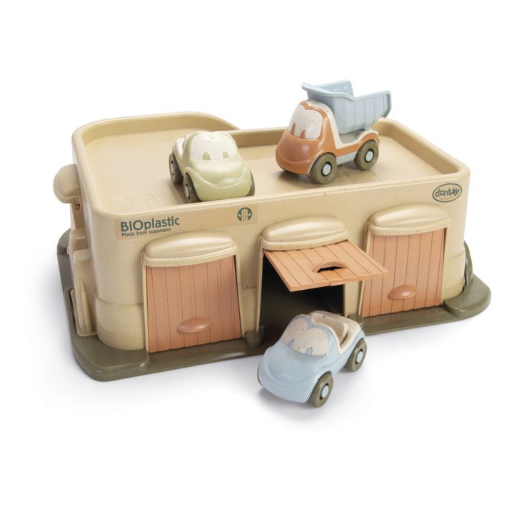 Garage et ses 3 voitures en bioplastique- Image produit n°0