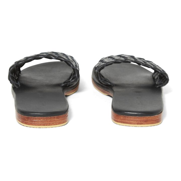Sandalias Trenzado Slides - Colección Mujer | Negro- Imagen del producto n°5