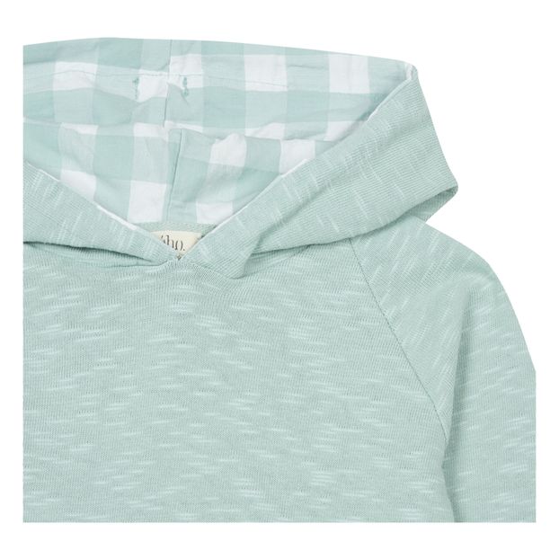 Felpa con cappuccio in cotone bio-product