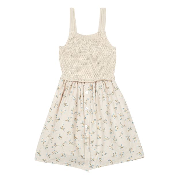 Organic Cotton Bi-material Dress -product