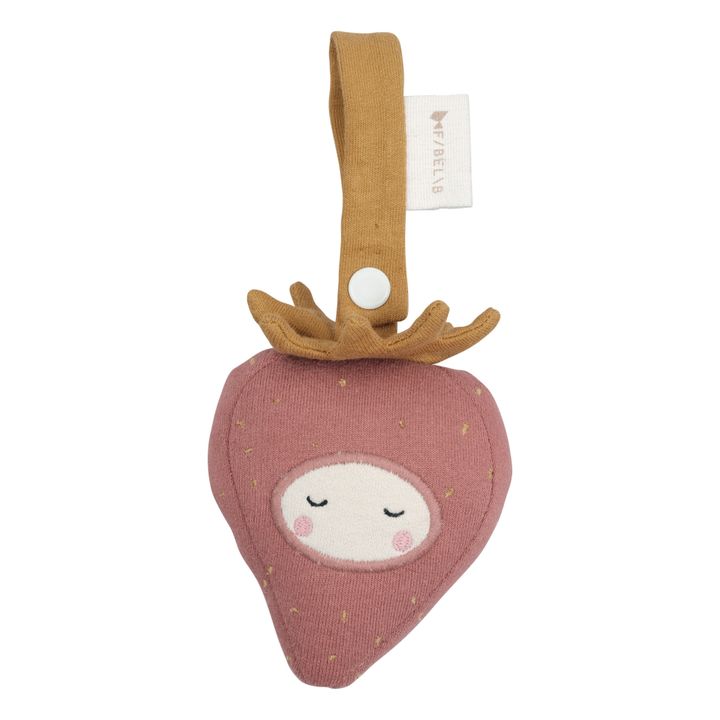 Hochet Fraise en coton bio- Image produit n°0