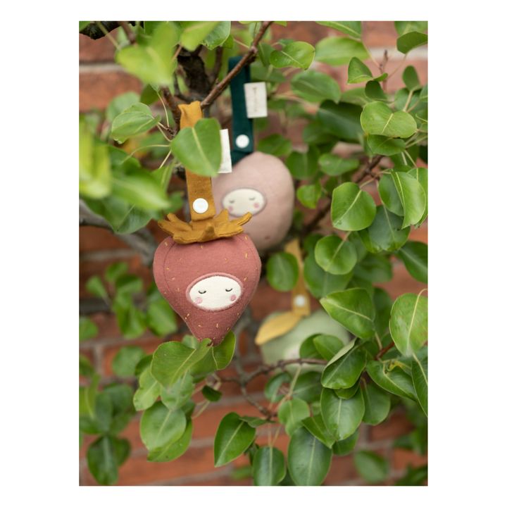 Hochet Fraise en coton bio- Image produit n°1