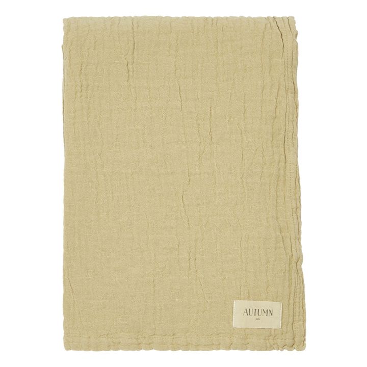 Set da bagno Punto in jacquard di cotone bio - Set da 2 | Sabbia- Immagine del prodotto n°0