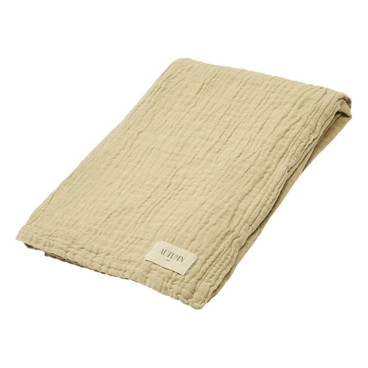 Set da bagno Punto in jacquard di cotone bio - Set da 2 | Sabbia- Immagine del prodotto n°2