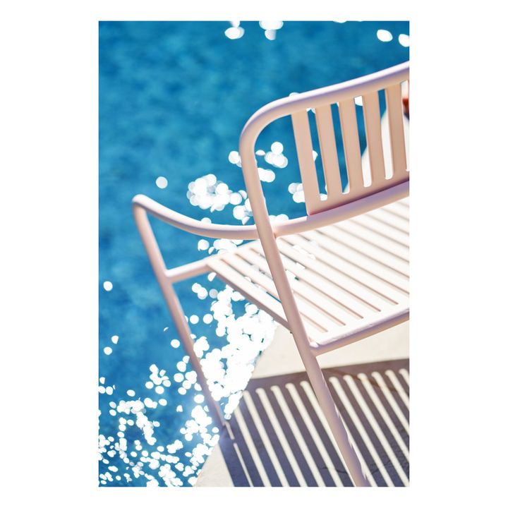Patio Stainless Steel Outdoor Lounge Chair Powder pink- Product image n°5