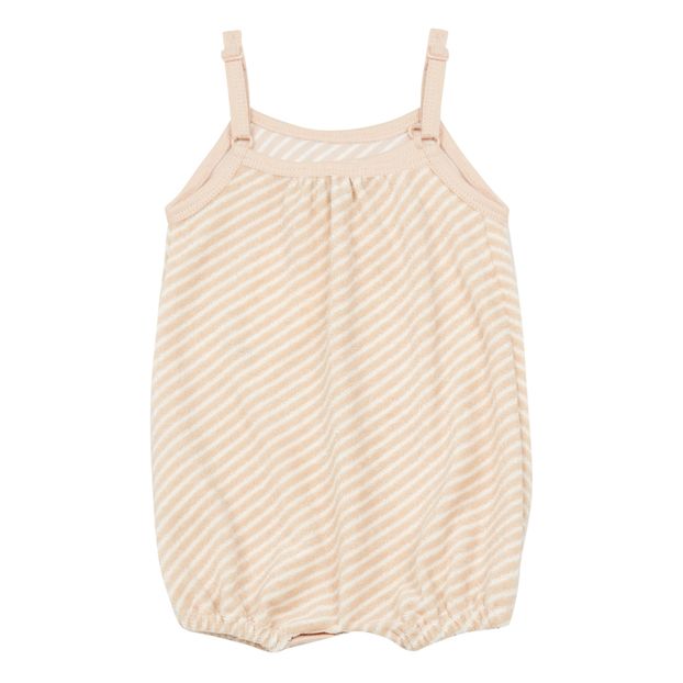 Tutina in spugna in cotone bio a righe -product
