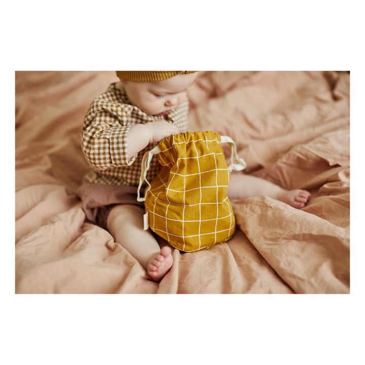 Sac multi-usage Check | Jaune moutarde- Image produit n°1