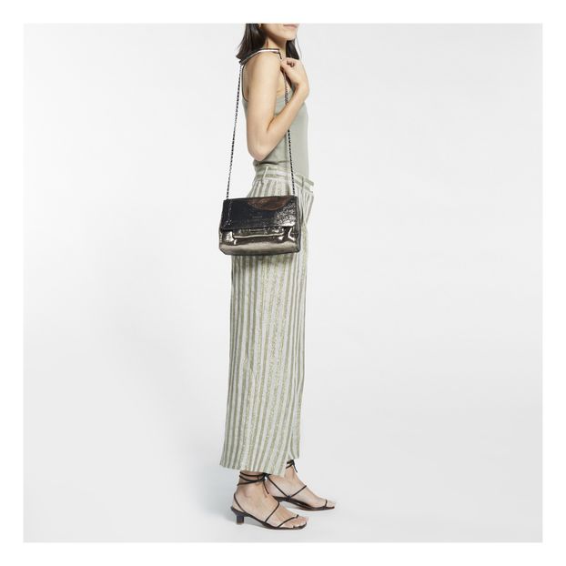 Bolso Lulu M Lamé de Piel-product