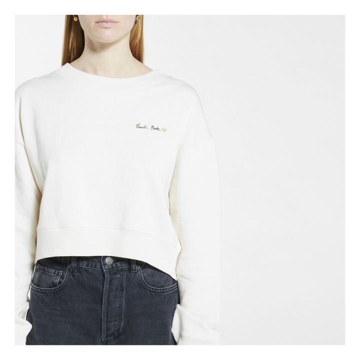 Joni Vintage Cropped Jumper Ecru- Product image n°3