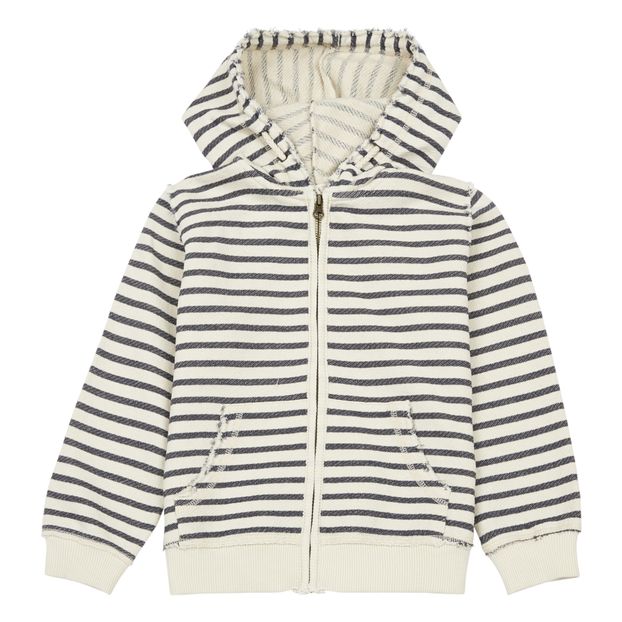 Sweat Zippé Capuche Rayé-product