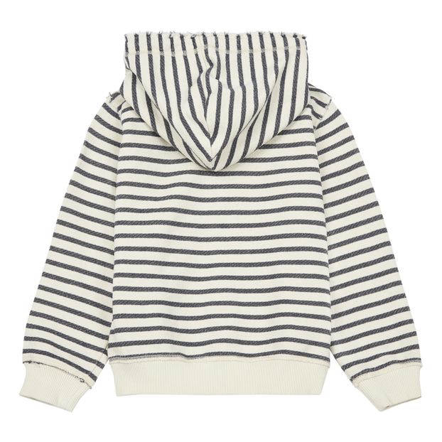 Sweat Zippé Capuche Rayé-product