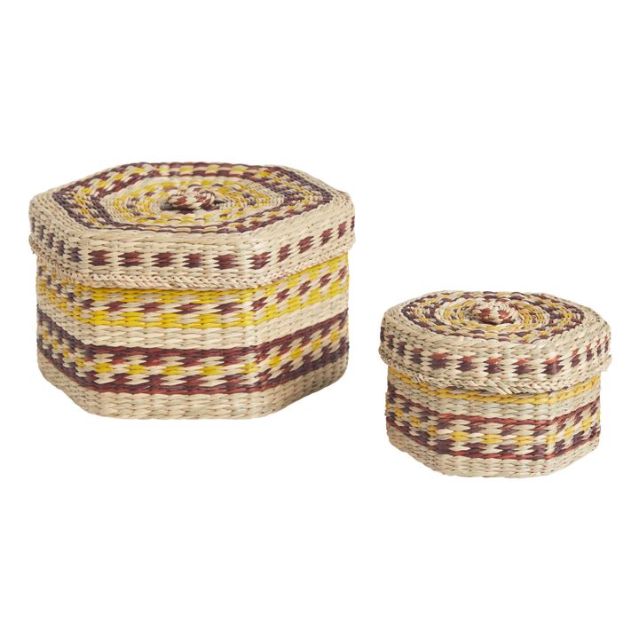 Boite de rangement Trinka en rotin - Set de 2- Image produit n°5