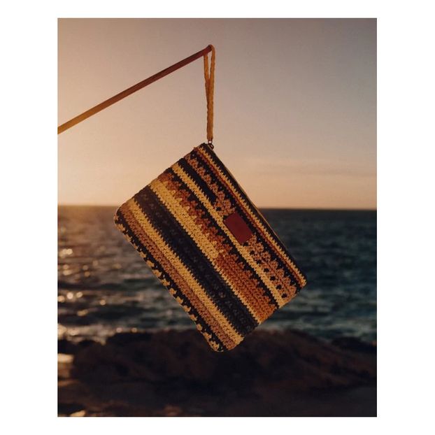 Bolsa Rafia Crochet Sabiro Pouch-product