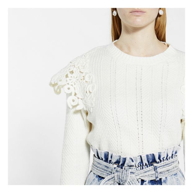 Maglione corto Zandra all'uncinetto-product