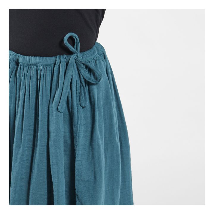 Falda Ava Midi - Colección Adolescente y Mujer Teal Blue S022- Imagen del producto n°3