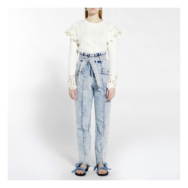 Maglione corto Zandra all'uncinetto-product