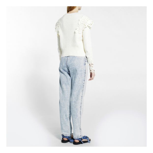 Maglione corto Zandra all'uncinetto-product