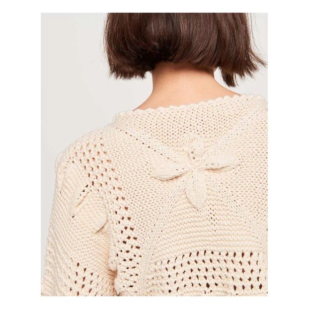 Suéter Crochet Mangas Abullonadas Marietas-product