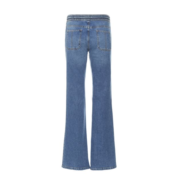 Vaqueros Nano Flare Cinturón Calado-product