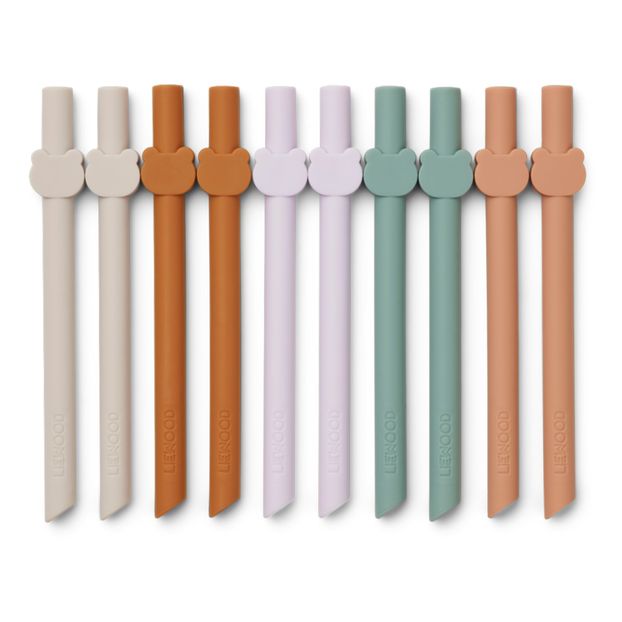 Pailles Badu en silicone - Set de 10-product