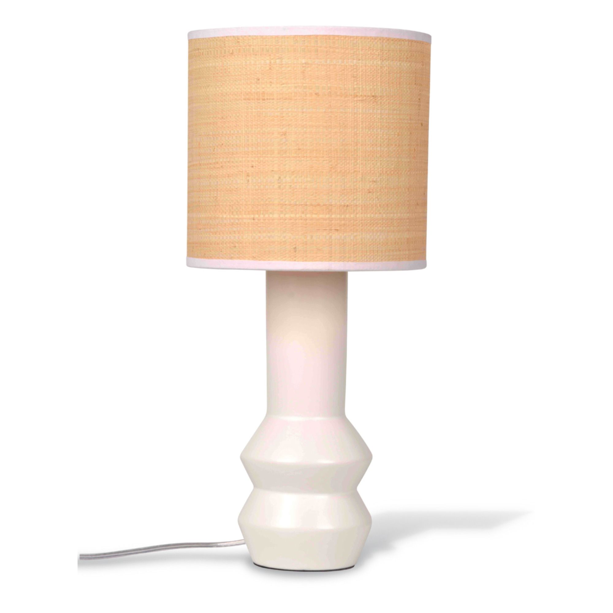 Lampa da tavolo in ceramica | Bianco- Immagine del prodotto n°0