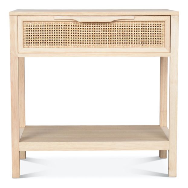 Mesita de noche de ratán tejido-product