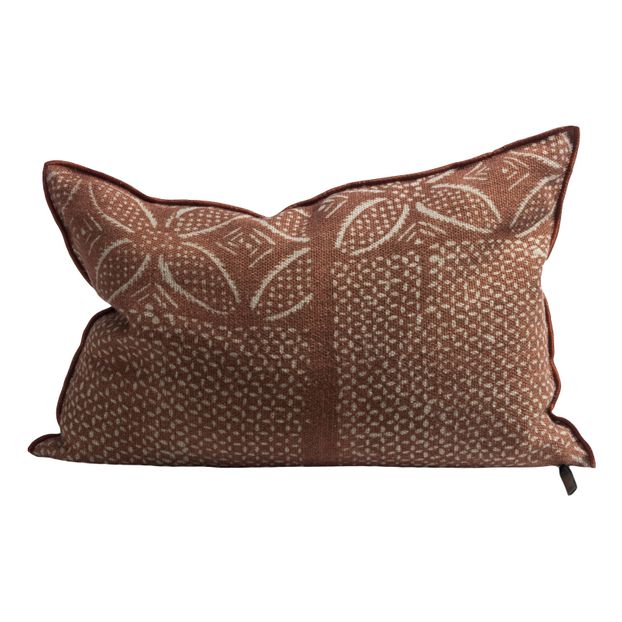 Coussin Vice Versa en lin Wabi-Sabi Bogolan-product